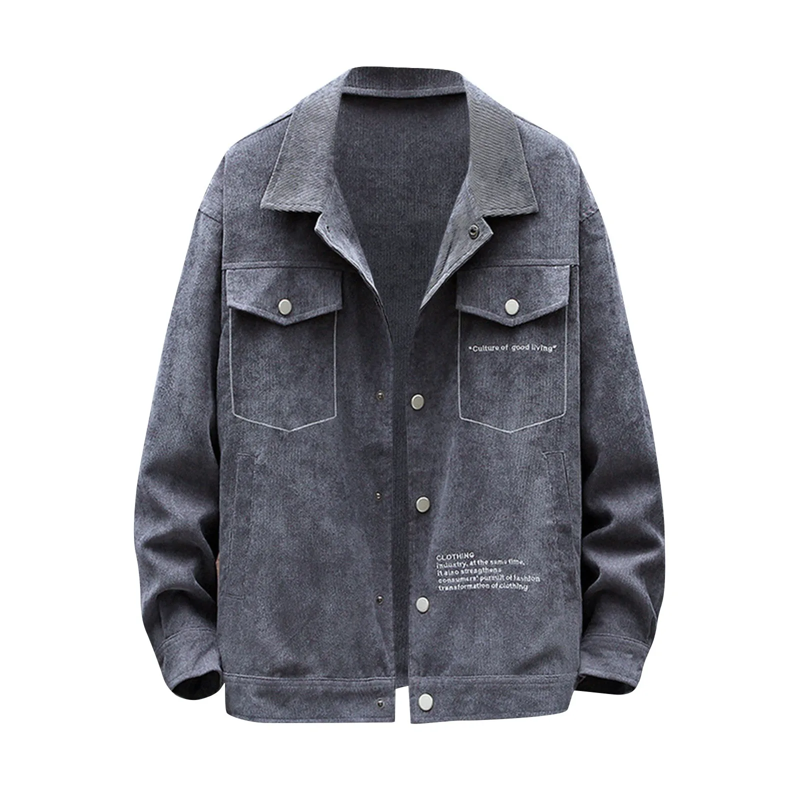 

Fashion Men Casual Jacket Winter Coats Autumn New Corduroy Youth Trend Mens Fashion Casual Coat Mens Wear Winter Jackets For Men