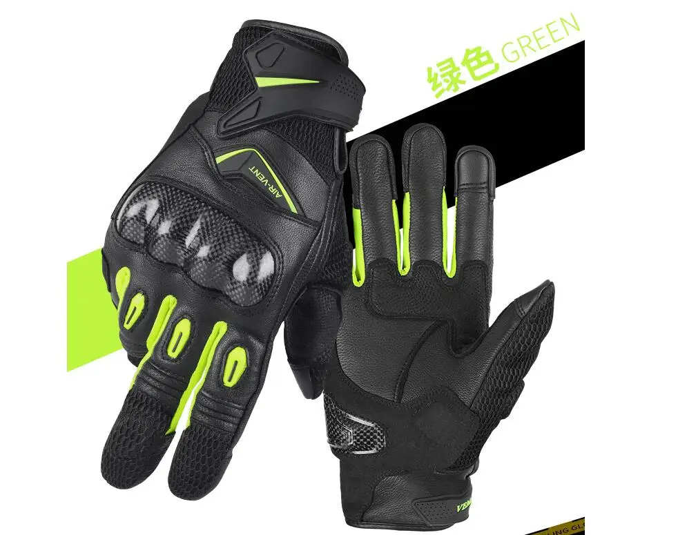 Мотоциклетные Перчатки VEMAR в стиле ретро из натуральной кожи дышащие с сенсорным
