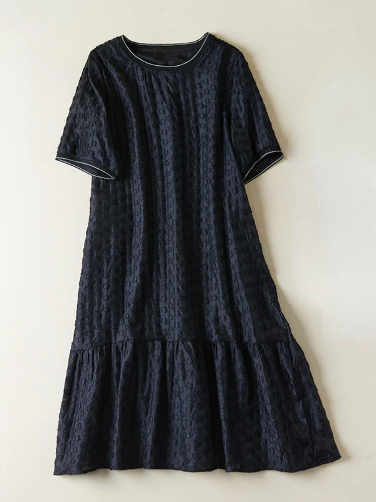 

New Summer Dresses for Women 2023 Summer LOOSE Long Dresses Short Sleeve Mini Dresses Streetwear Oversized Women Clothing Robe