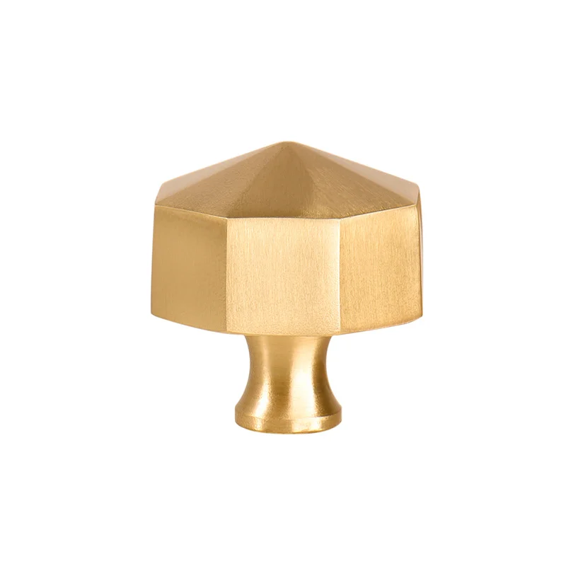 Золотая шестиугольная ручка для шкафа современные ручки мебели современный