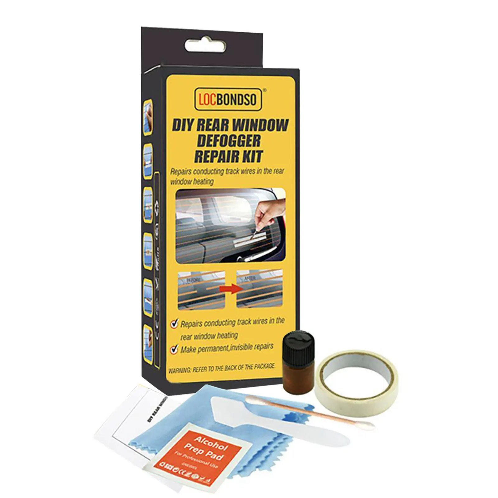

Defroster Repair Kit Car Window Windshield Defogger Defroster Repair Kit Fixes Scratched Broken Defroster Heater Grid Lines
