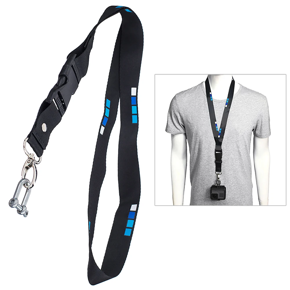 

Sports Camera Lanyard With Buckle Long Detachable Hanging Mobile Phone Bags Neck Strap Adjustable Quick Release Fit For GoPro