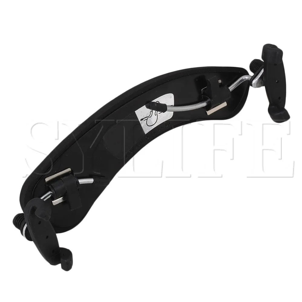 3/4 4/4 Aluminum Fully Adjustable Violin Shoulder Rest Pad Support Black | Parts & Accessories