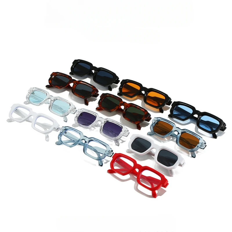 Очки солнцезащитные женские и мужские в стиле ретро квадратной формы