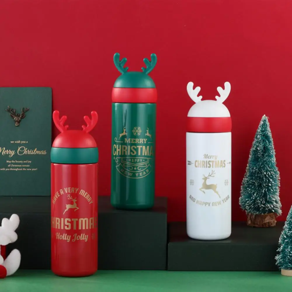 

High Quality. Thermos Cup 300/330/450ml Christmas Vacuum Stainless Steel Christmas Vacuum Flask Water Bottle