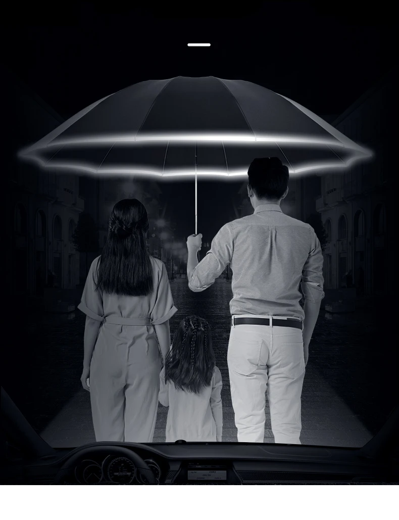 

Full automatic umbrella folding large reinforced thickened strong wind and rain resistant sunscreen business umbrella