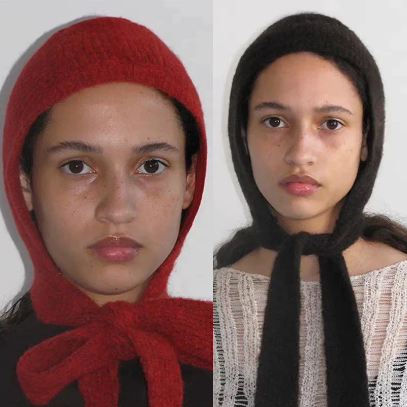 Ins корейский шарф с капюшоном шапка-балаклава зимняя защита ушей ветрозащитные