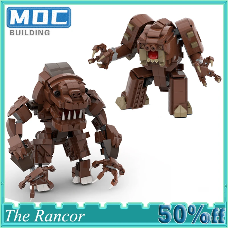 

Space Wars Movie Series Rancor Pit Moc Building Blocks DIY Assembly Bricks Set Figure Monster Model Toys DIY Xmas Gifts
