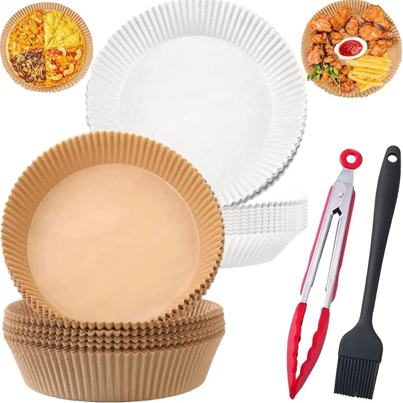 

Air Fryer Disposable Paper Liner Kit Non-Stick Baking Paper For Air Fryer Oil-Proof Parchment Paper For Baking Roasting