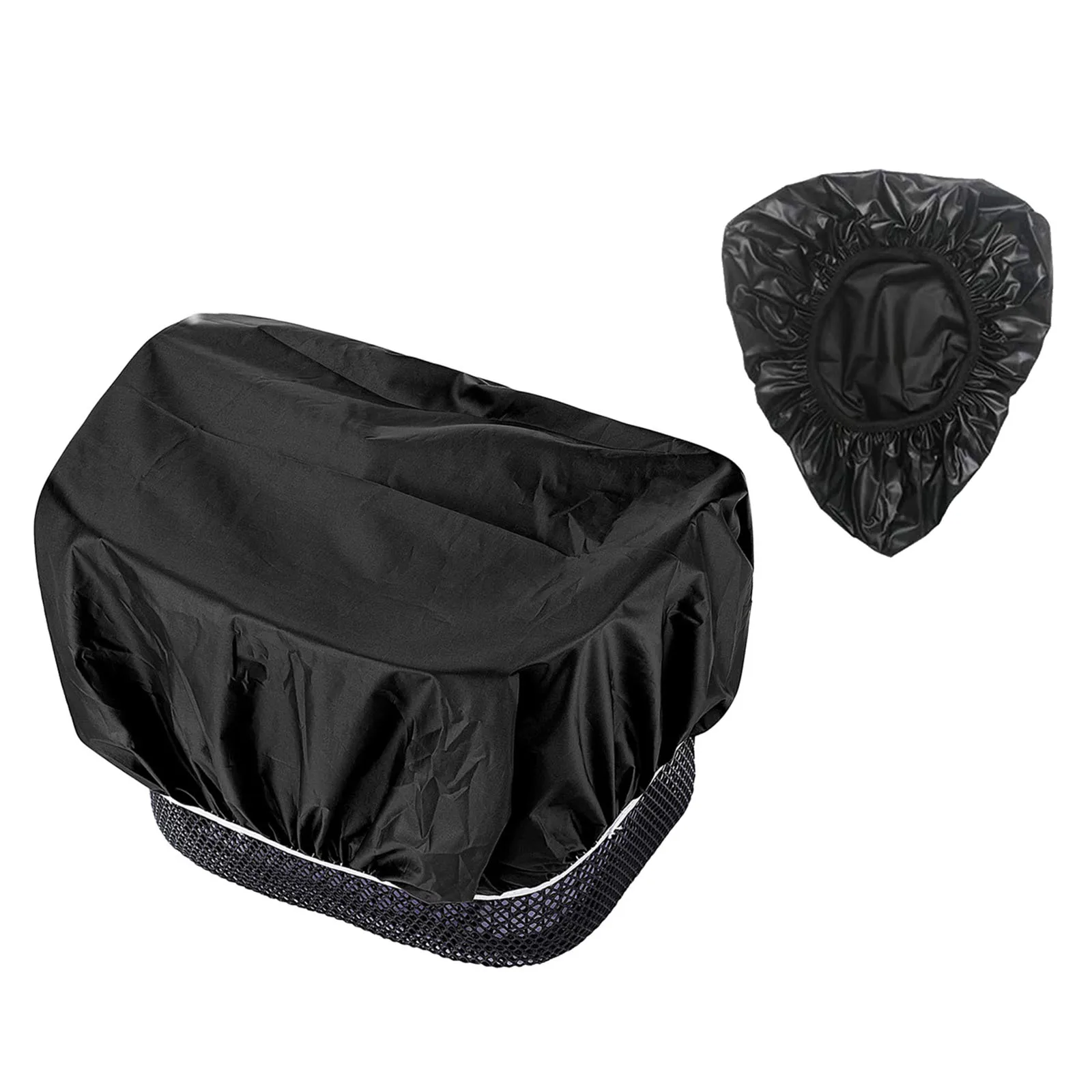 

Saddle And Basket Bike Cover Protection Tool 200g/set Black Oxford Cloth Rainproof Waterproof Longevity Durable
