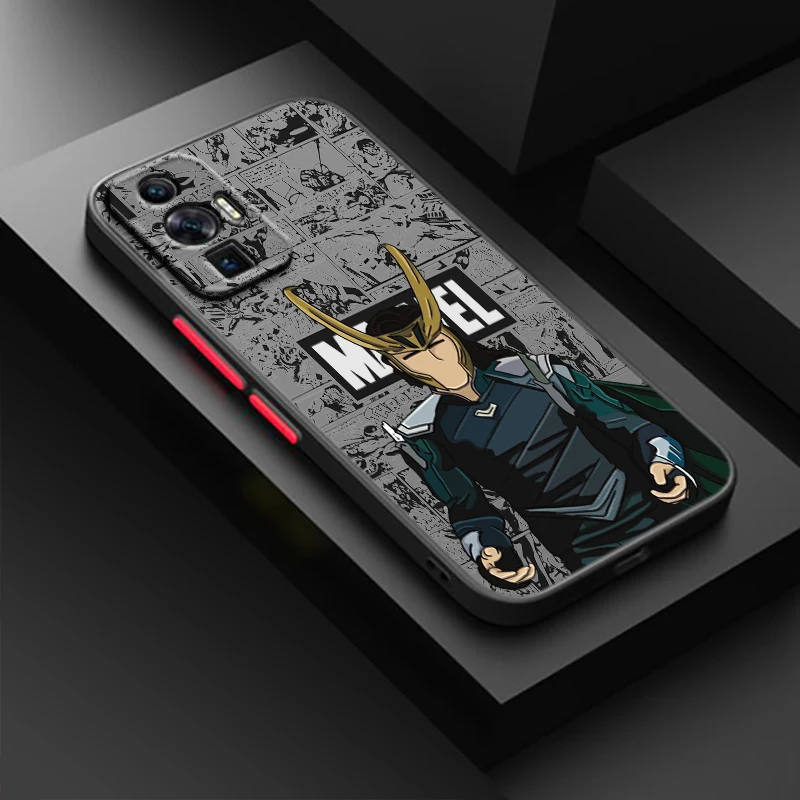 Marvel Loki Captain America для Xiaomi Redmi 13C 12C 12 11A 10X 10C 9C 9AT 9 A2 A1 Power Prime Plus матовый полупрозрачный