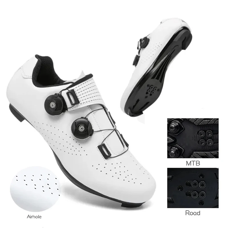 Профессиональная Мужская Велосипедная Обувь С Дышащим Сетчатым Верхом