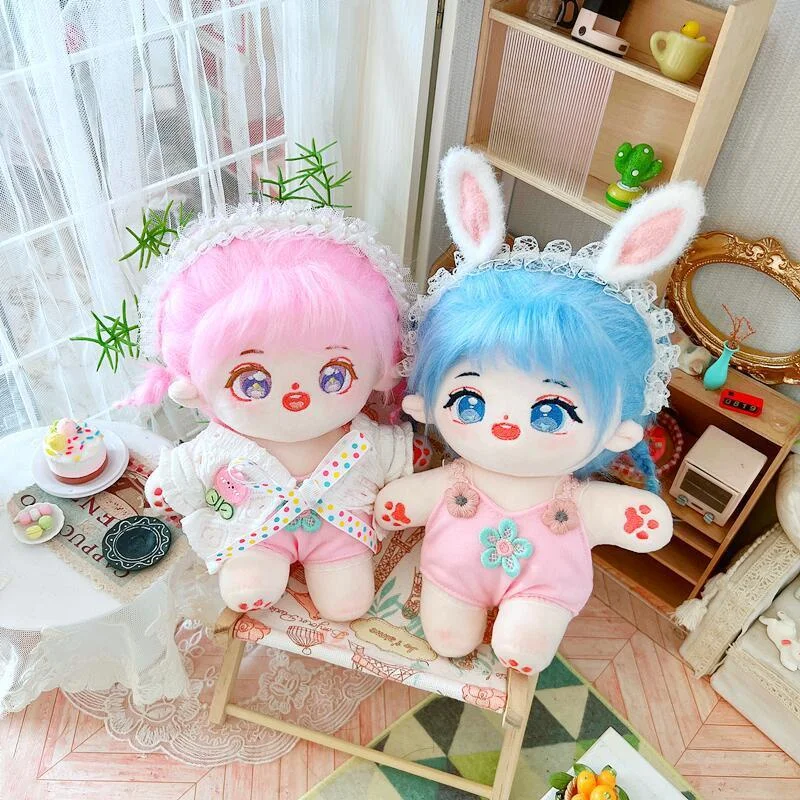 

Human Cotton Doll 20cm Baby Clothes Star Falling Into Flower Bush Set Doll Dress Up