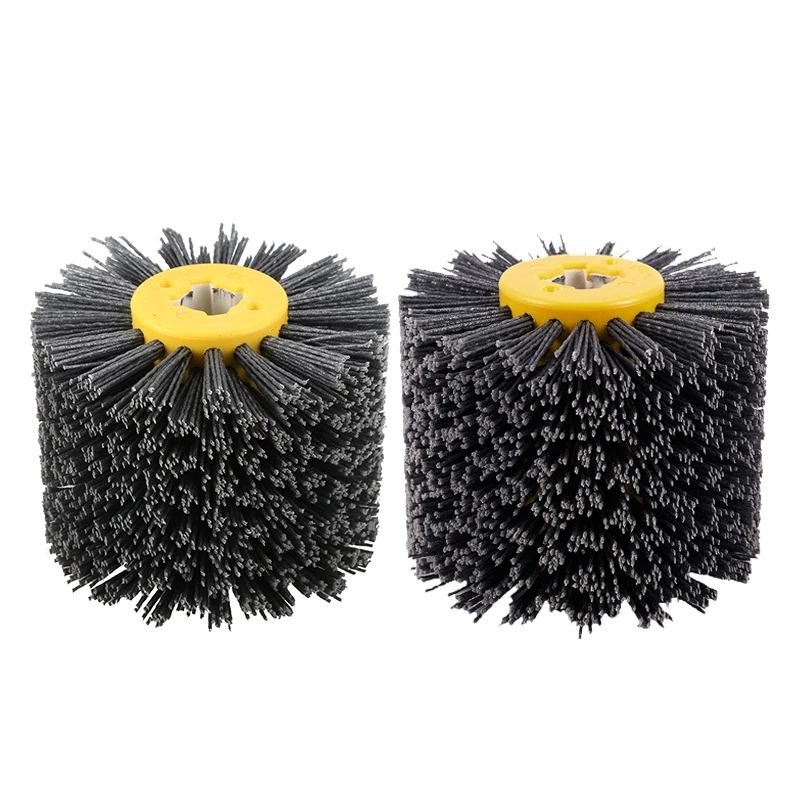 

1 Pcs Nylon Abrasive Wire Dupont Drum Polishing Wheel Electric Brush For Woodworking Metalworking