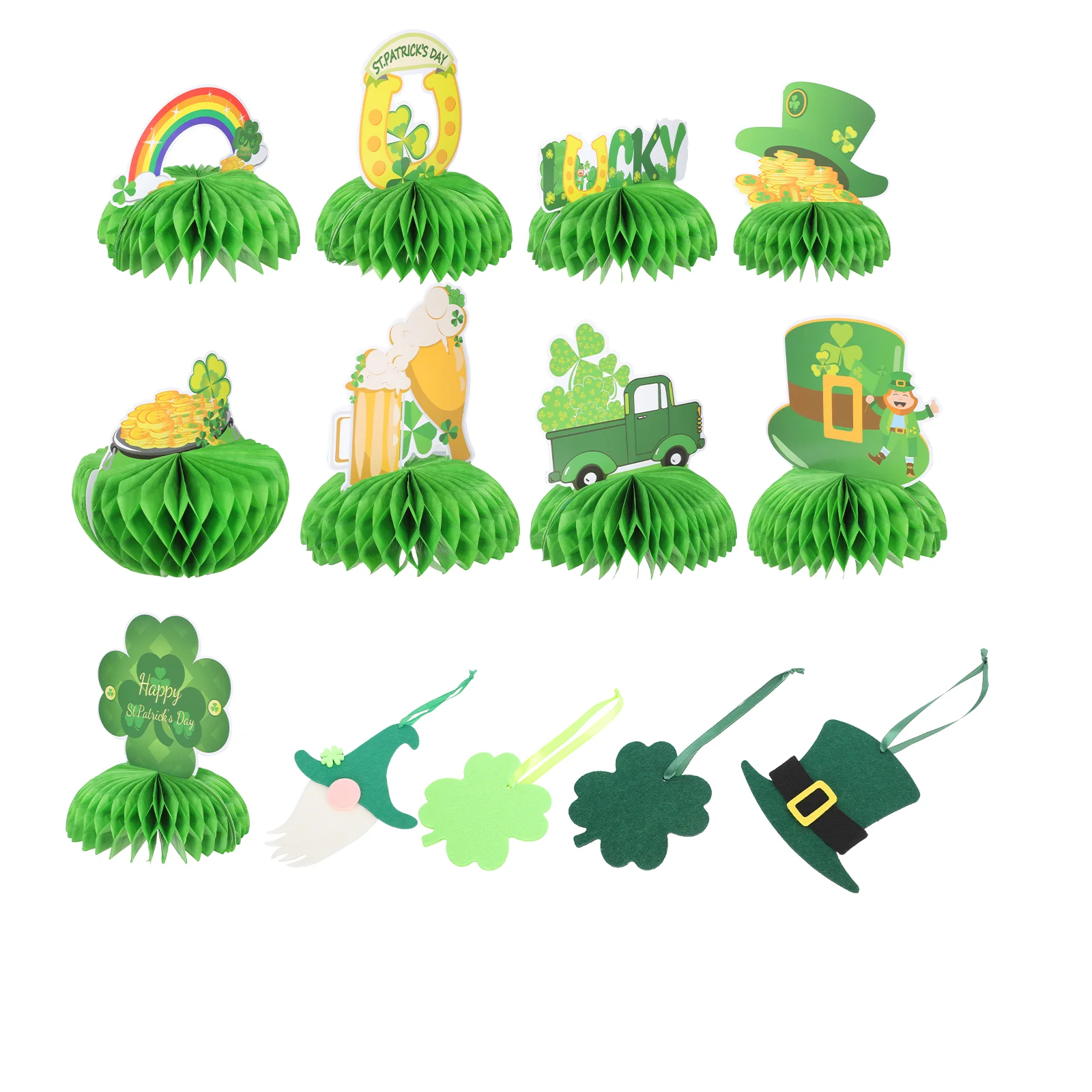 

1Set St. Patrick's Day Honeycomb Adornment Party Layout Hanging Decoration