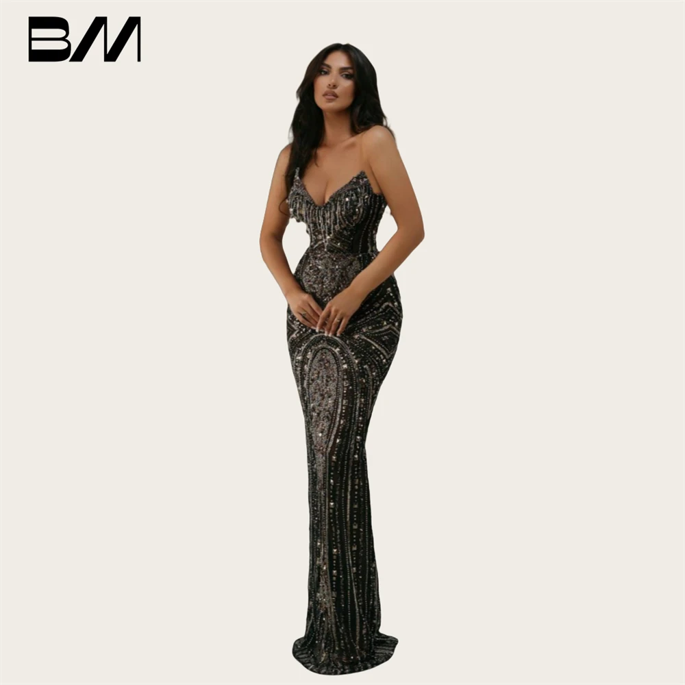 Реальные изображения роскошное выпускное платье из бисера для женщин