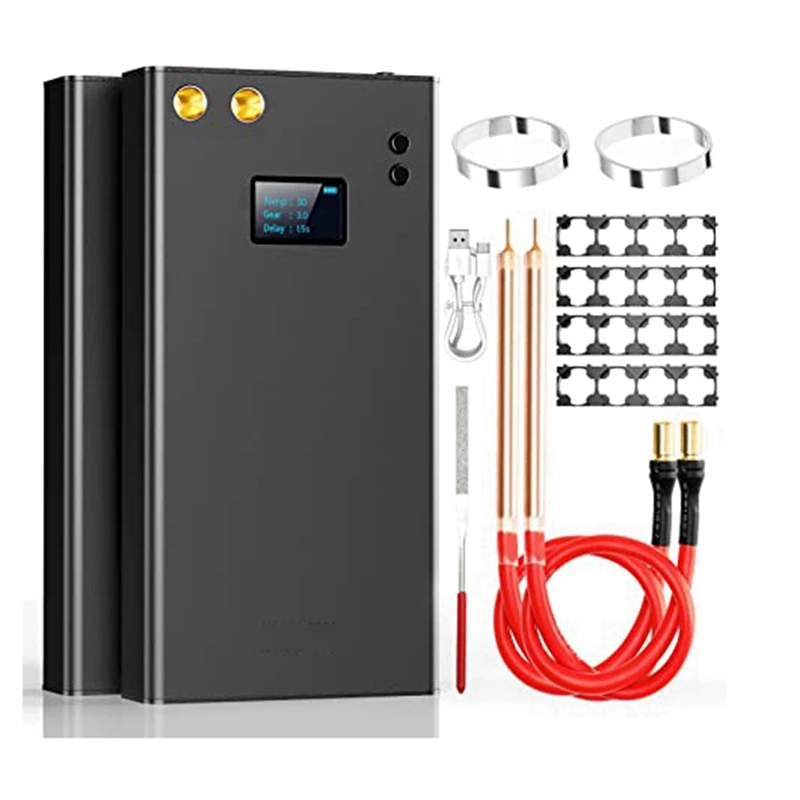 

Spot Welder,11000Mah Battery Spot Welder With LCD Screen Upgraded Enhanced 80 Gears Adjustable Portable Mini Spot Welder