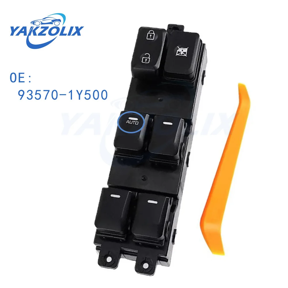 Фото 93570-1Y500 Переключатель управления стеклоподъемником LHD для Kia Morning Kia Picanto TA 2011-2017, кнопка электрического стеклоподъемника №1
