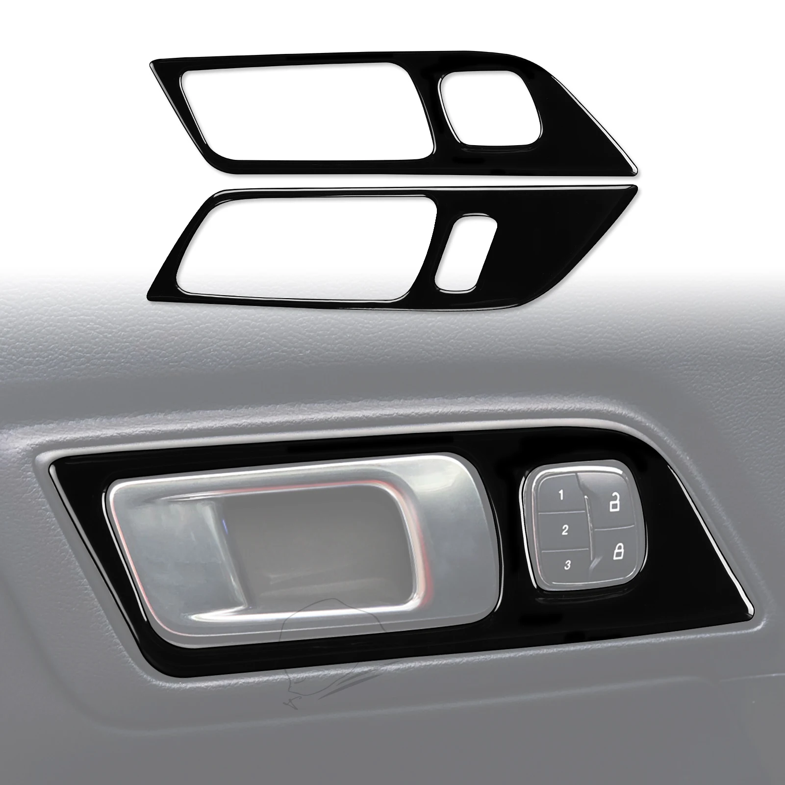 

for Ford Mustang 2015 2016 2017 2018 2019 2020 Door Plank Decoration Cover Trim Sticker Car Accessories Plastic