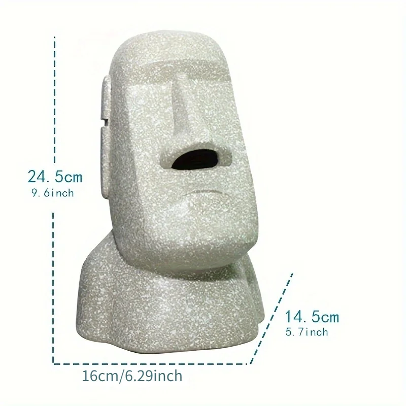 Держатель для статуи Моаи с островом пасхальной смолы креативная и