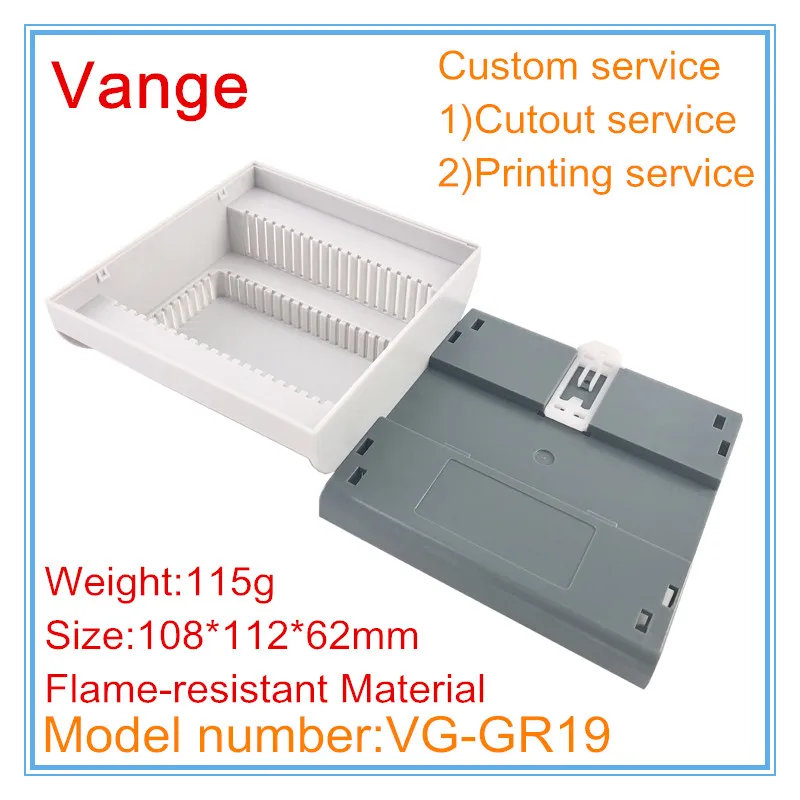 Коробка проекта ПЛК Vange 108*112*62 мм огнестойкий пластиковый корпус для ПК своими