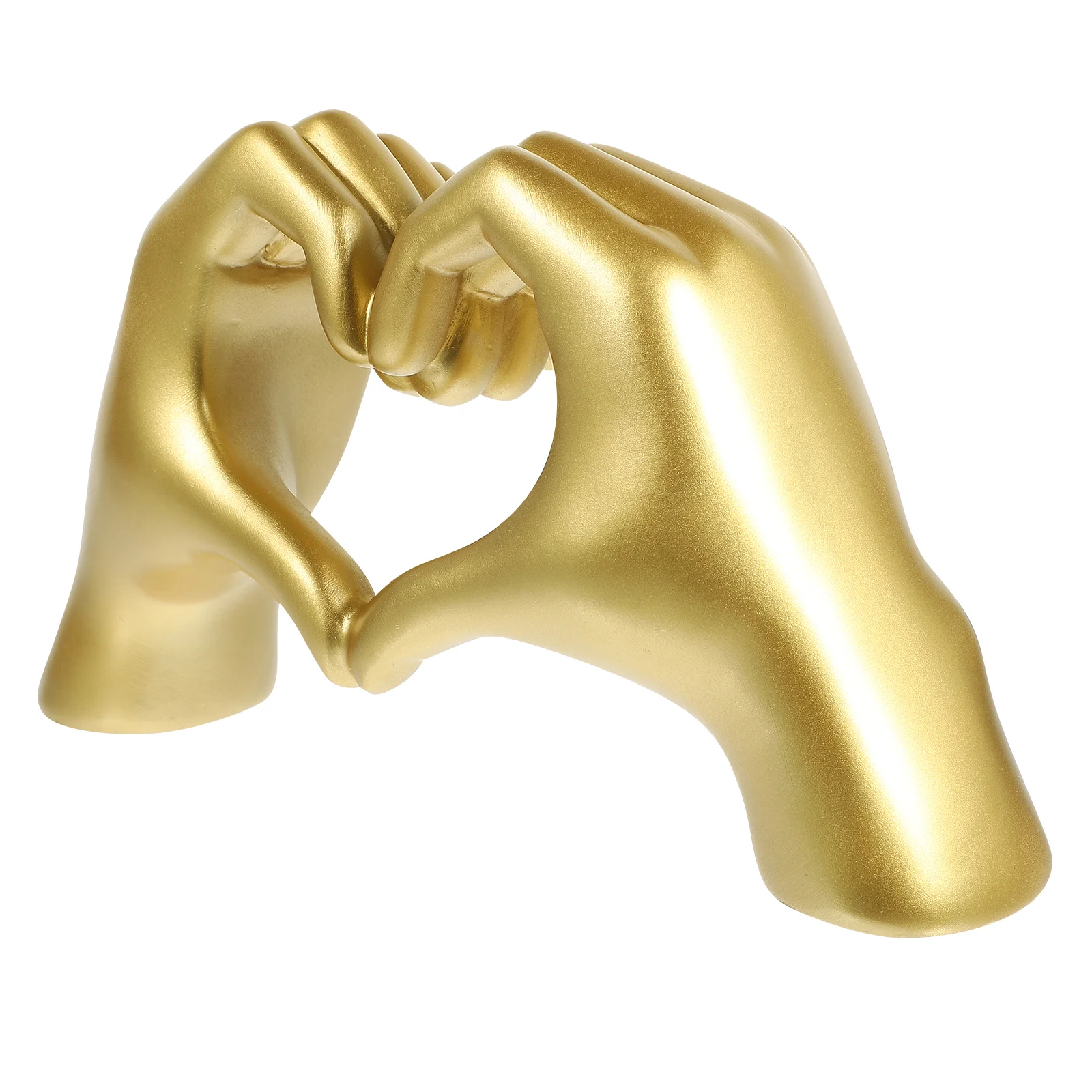 

Ornaments Home Shelf Decor Desktop Heart Gesture Hand Carving Family Table Sculpture Resin Cabinet Shelf Figurines Lovers