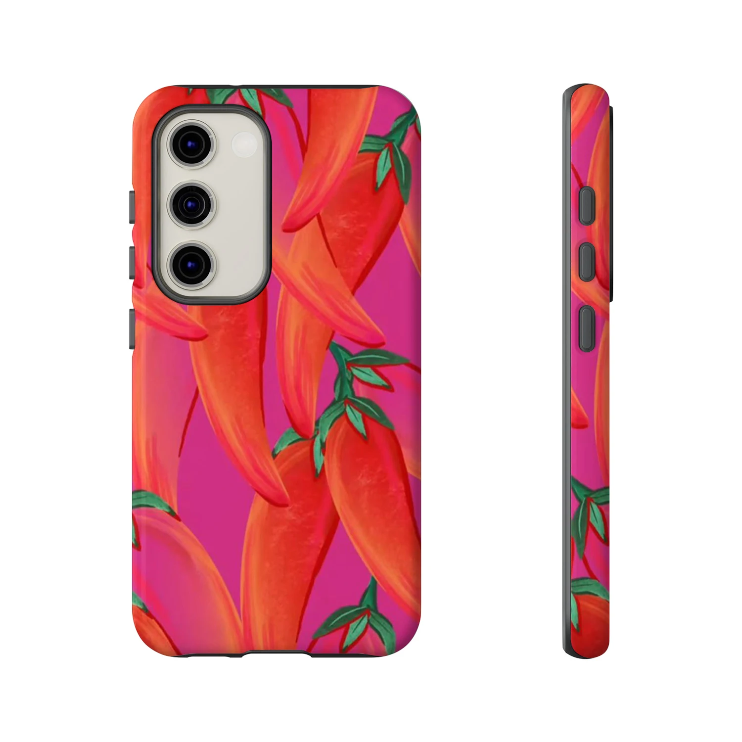Фото Чехол для телефона Red Pepper Chili для Samsung Galaxy S2 S24FE S23 S22 S21 S20 A13 A14 A15 A16 A23 A32 A35 A52 A53 A54 A55 A71 5G №1