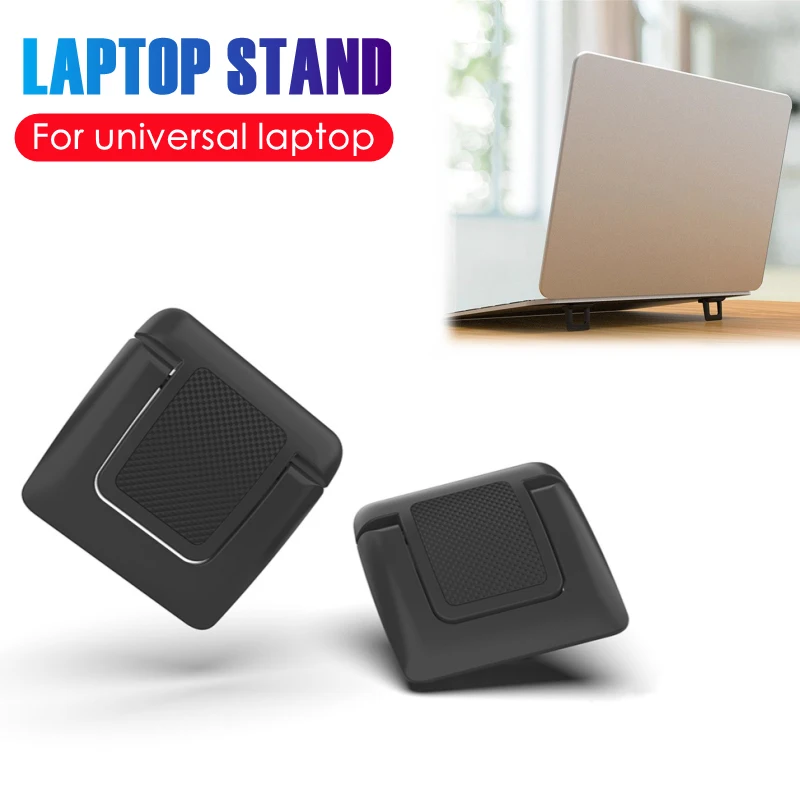 

1 Pair Laptop Holder Notebook Stands Invisible Laptop Stand Plastic Mini Desktop Holders Support For Macbook Lenovo Universal