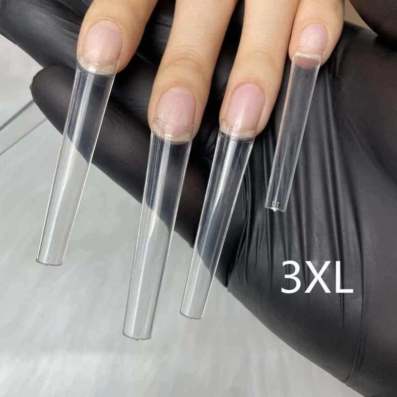 

Acrylic False Nails Art Decoration DIY Tools Mix Size Square Coffin Fake Nails Tips Half/Full Cover UV Gel Polish Manicure Parts