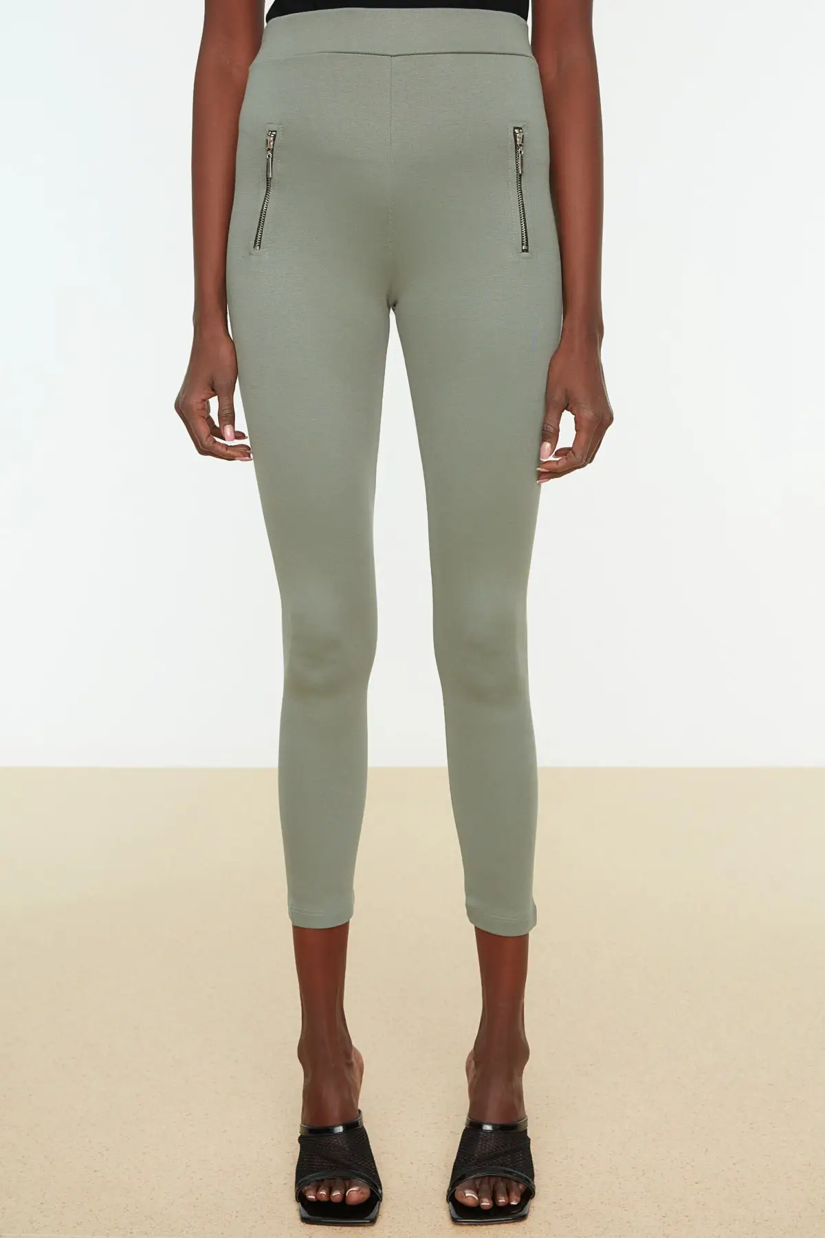 

Zipper Knitted Leggings TWOAW22TA0102