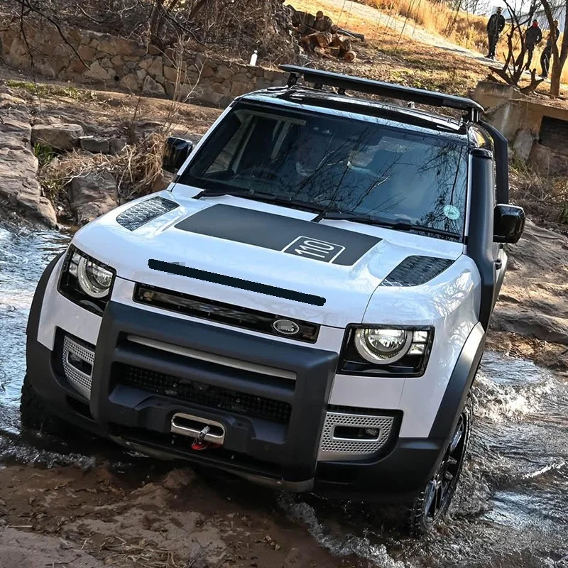 Для Land Rover Defender 110 2020-2023 автомобильная большая матовая черная спортивная наклейка