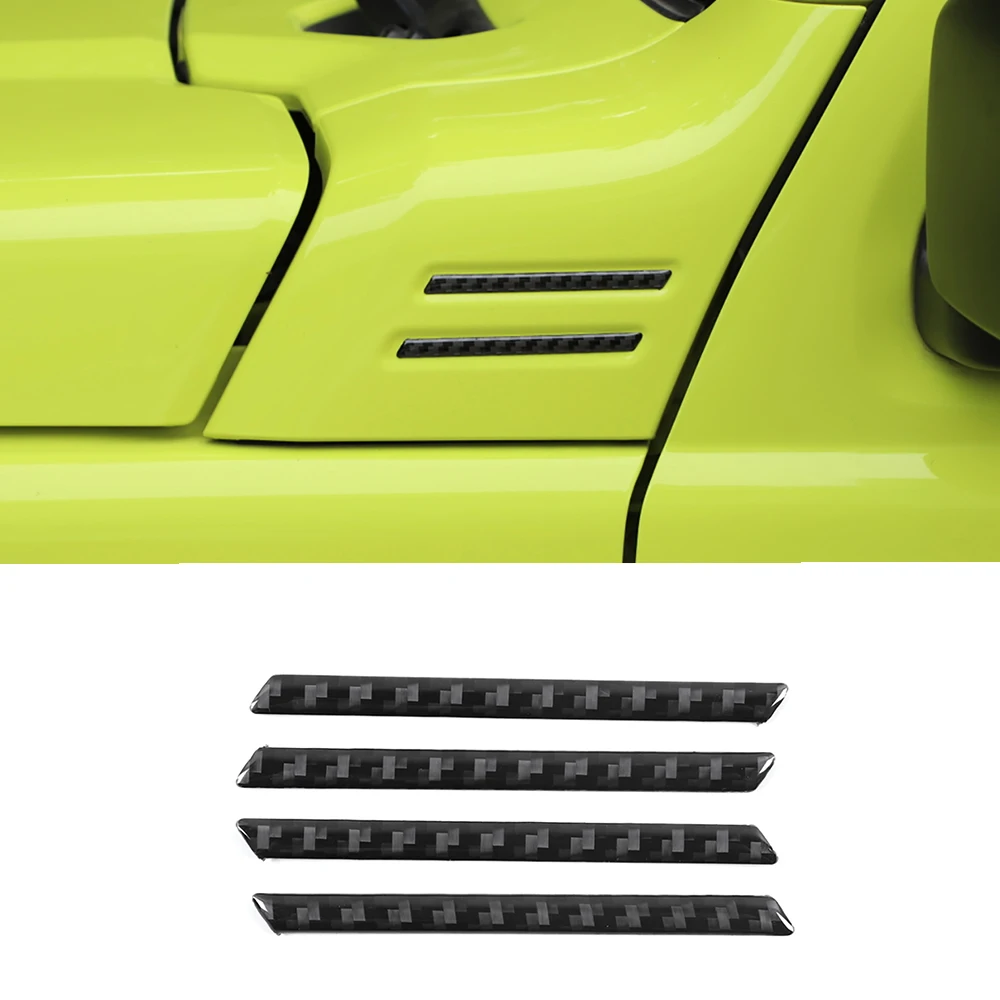 

Car A-pillar Corner Angle Cover Decoration for Suzuki Jimny 2019 2020 2021 2022 JB64 JB74 Exterior Accessories Real Carbon Fiber
