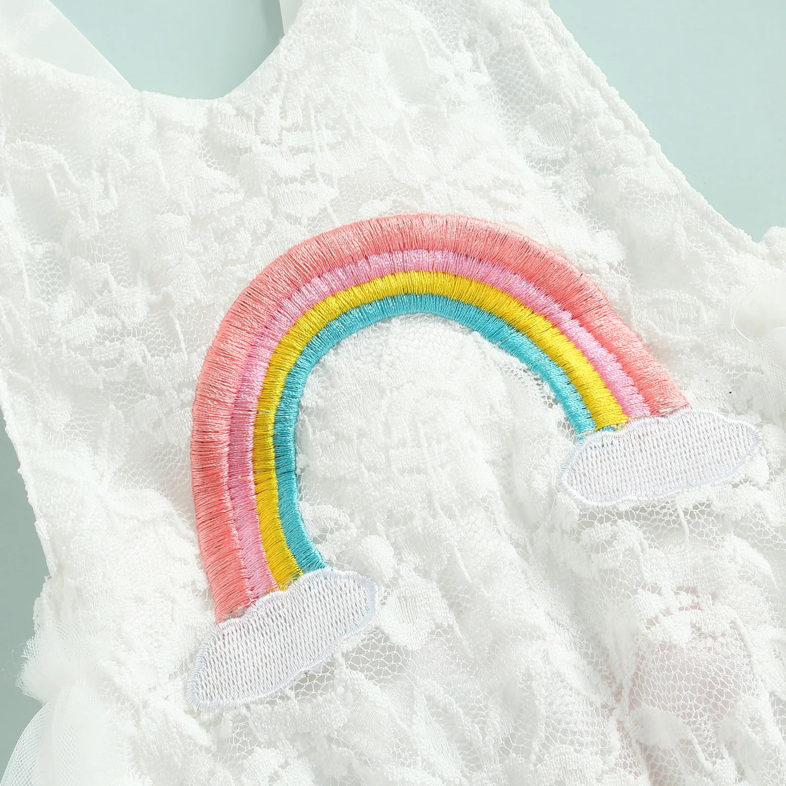 Летнее боди для маленьких девочек с юбкой-пачкой и коротким рукавом |