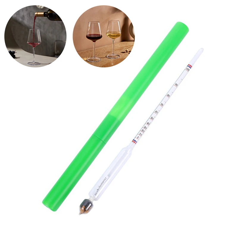 

0-100 Degree Glass Wine Alcohol Meter Wine Concentration Meter Liquor Alcohol Meter Fruit Wine Rice Wine Measuring
