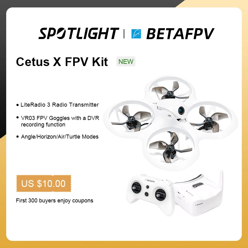 

3 Radio Cetus Literadio Transmitter Quadcopter Drone Camera Brushless Goggles