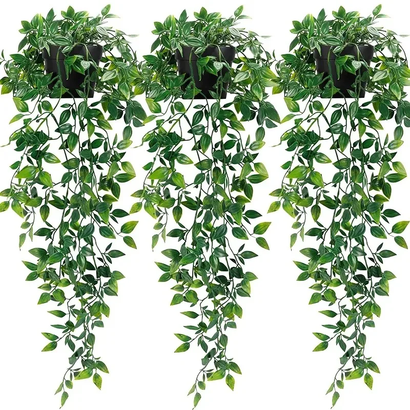 

Artificial Hanging Plants Fake Ivy Vine for Wall House Room Patio Indoor Outdoor Home Shelf Office Festive Party Wedding Decor