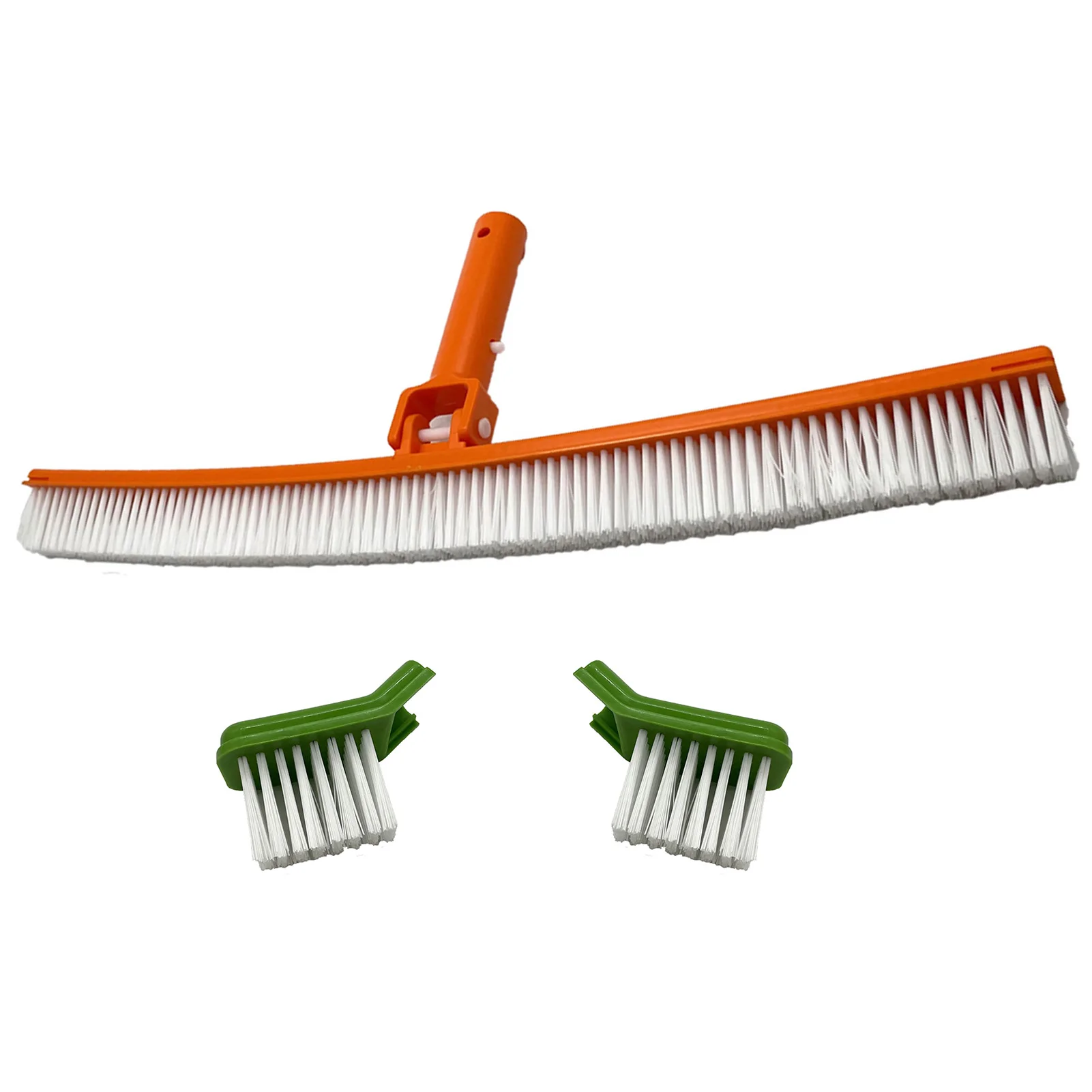 

New Durable 24inch Plastic Curved Swimming Pool Brush Cleaning Tools Spa Wall Floor Scrubber Cleaner Widely Use