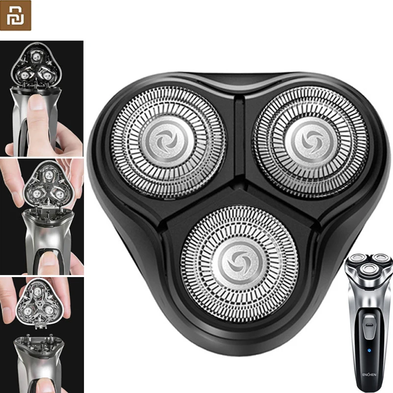 

Xiaomi youpin for Enchen Electric Shaver Replacement head for men electric razor Washable cutter head 3D Removable shaver Head