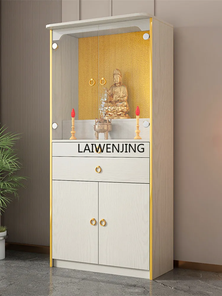 Новый китайский шкаф из цельной древесины SGF домашний gongtai Бог удачи bodhisattva