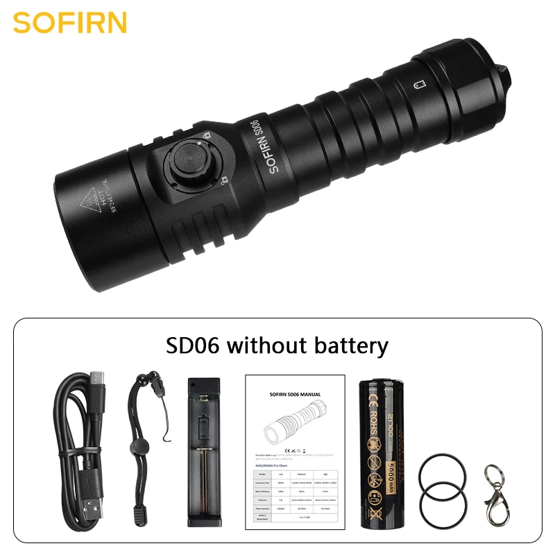 

Sofirn SD06 Фонарик для дайвинга 3200 лм