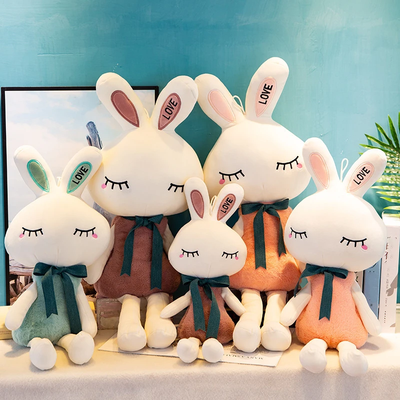 

Creative LOVE Rabbit Doll Plush Toy Simulation Bunny Doll Pillow Soft Cute Girl Birthday Gift 50/60/70CM