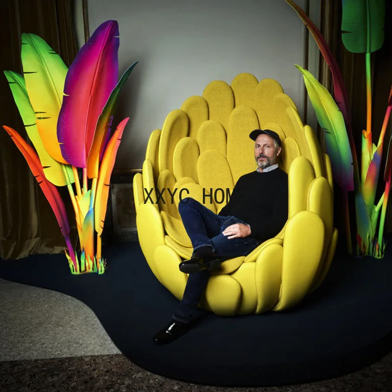 Итальянский стул с лепестками BULBO Одноместный цветами