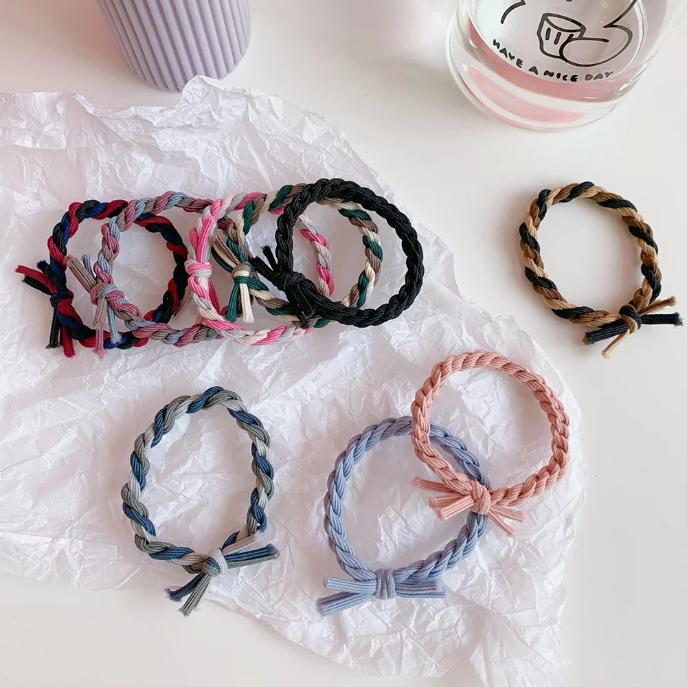 

Handmade Hair Ties Rubber Bands Girls Hair Accessories Hair Ring Head Rope Kids Hair Wear Children Baby Hair Accessori