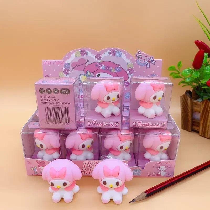 Hello Kitty Kuromi Mymelody милый каваи студент с одним отверстием силиконовая кукла точилка