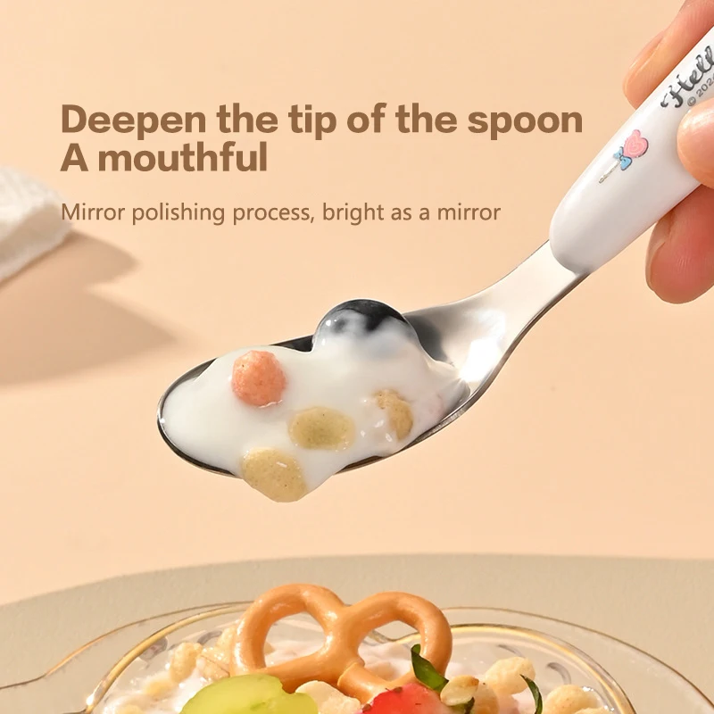 1 шт. ложка Sanrio Kuromi Милая помапурин Hello Kitty моя мелодия детская посуда кухонные