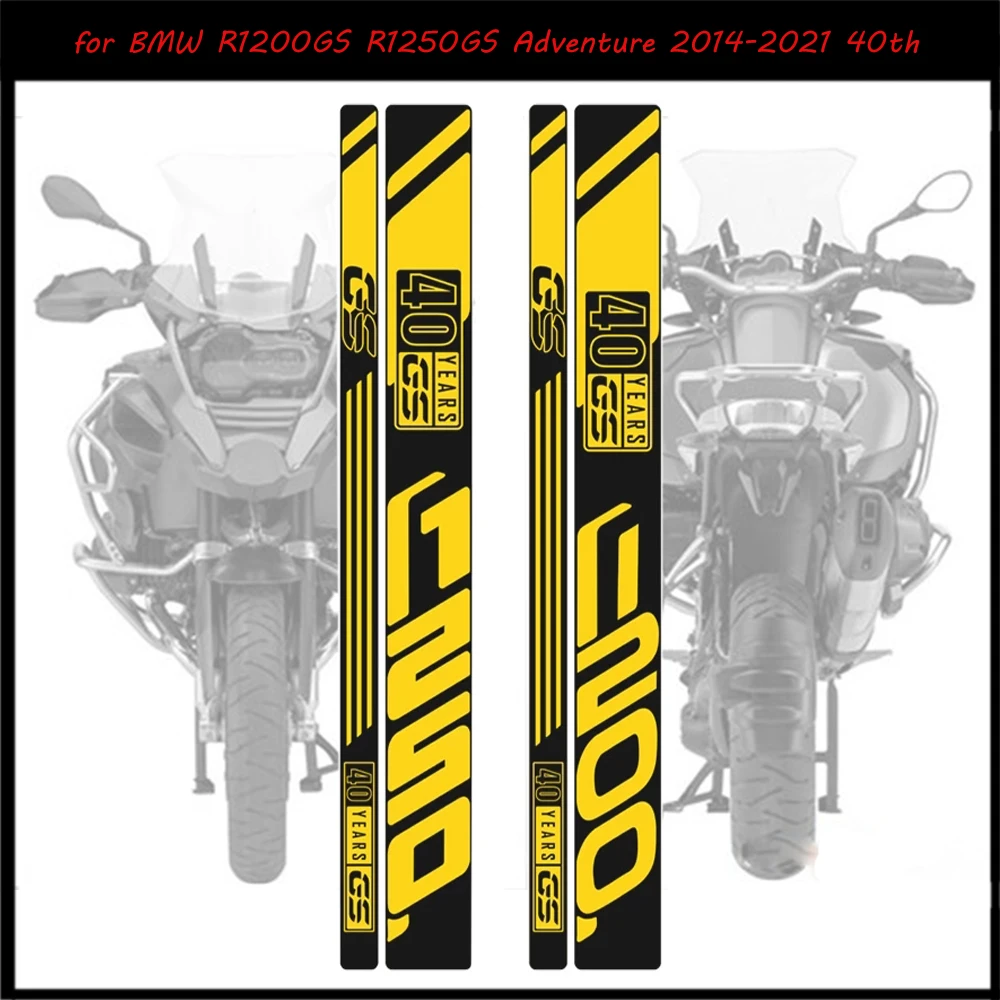 

Motorcycle Front and Rear Wheel Reflective Sticker Case for BMW R1200GS R1250GS Adventure 2014-2021 40 Years GS Decal