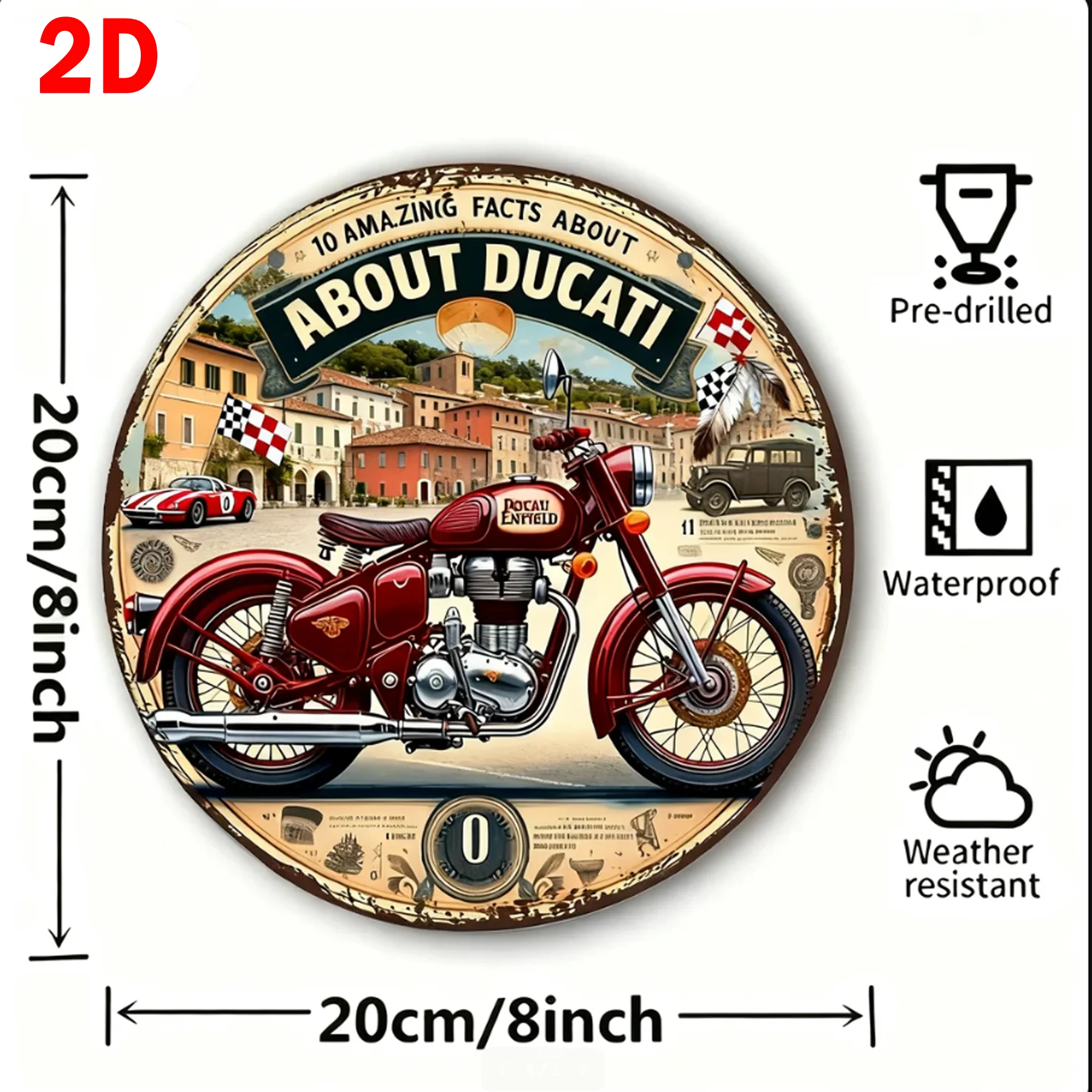 

Металлическая табличка Royal Enfield HELLOYOUNG
