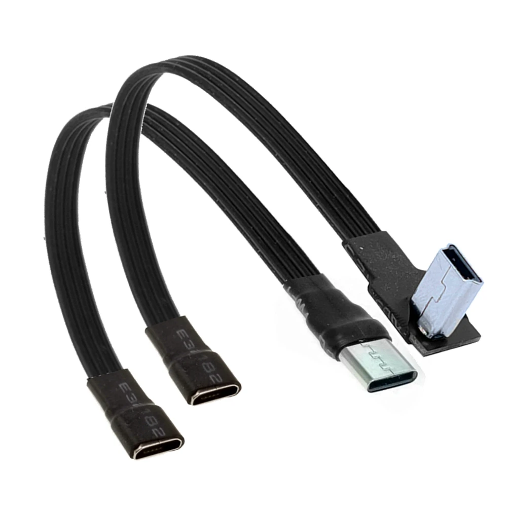 5 см 10 вверх 90 ° Разъем Micro USB 2.0 к гнезду USB-удлинителю B Mini Type C 5–300