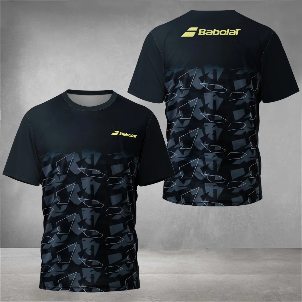 

Babolat Golf Clothing Men's Fitness Short Sleeve New Men's Badminton Sports Clothing Color Contrast Tennis Clothing Breathable