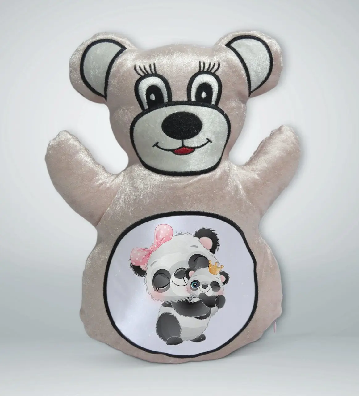 

BK подарок, милый дизайн панды, кремовый Мишка Тедди yastekk-2